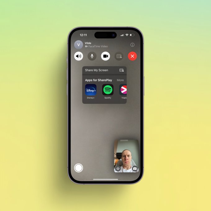 Screen share in FaceTime