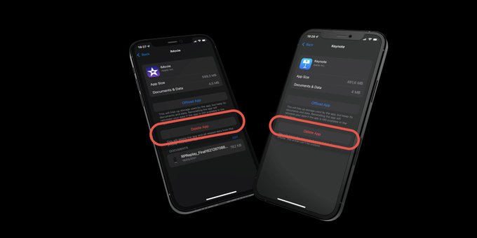 pre-installed apps that dont use