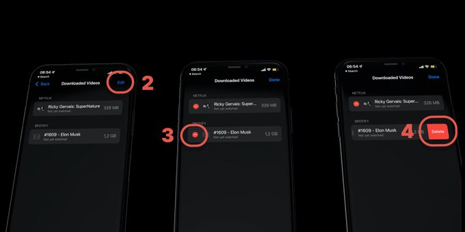 Delete downloaded videos